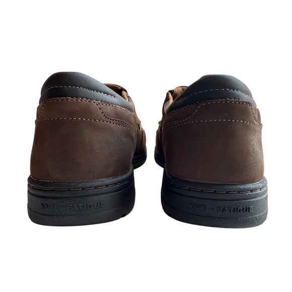 Timberland PRO Work Shoe Branston Men\'s 9W Safety Moc-Toe Brown Leather Slip-on main image 11